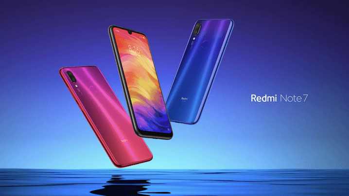 Redmi Note 7 Blue and Rose Color